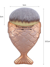 Juego de brochas de maquillaje con diseño de escamas de pescado